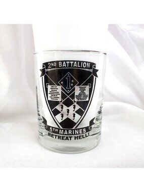 Marine Corps 231st Birthday Ball Glass 2nd Battalion 5th Marines MGM Grand 2006